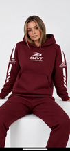 Load image into Gallery viewer, ELEV7 oversized burgundy hoodie
