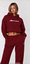 Load image into Gallery viewer, RYDER burgundy oversized hoodie