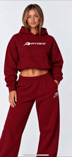 Load image into Gallery viewer, RYDER burgundy oversized hoodie