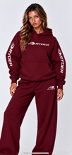 Load image into Gallery viewer, RYDER oversized burgundy hoodie