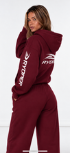 Load image into Gallery viewer, RYDER oversized burgundy hoodie