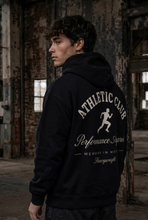 Load image into Gallery viewer, Box fit black hoodie