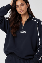 Load image into Gallery viewer, Royal blue 1/4 zip jumper