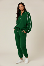 Load image into Gallery viewer, Green 1/4 zip jumper