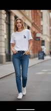 Load image into Gallery viewer, LA printed oversized unisex T-shirt
