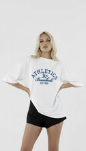 Load image into Gallery viewer, Athletic A oversized tshirt women’s white

