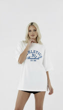 Load image into Gallery viewer, Athletic A oversized tshirt women’s white
