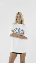Load image into Gallery viewer, Athletic A oversized tshirt women’s white
