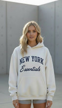 Load image into Gallery viewer, New York oversized light grey hoodie
