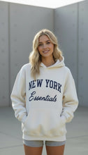 Load image into Gallery viewer, New York oversized light grey hoodie
