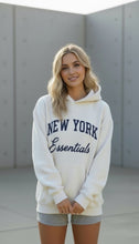 Load image into Gallery viewer, New York oversized light grey hoodie
