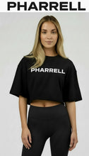 Load image into Gallery viewer, Mid length Pharrell t-shirt black
