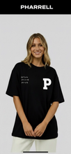 Load image into Gallery viewer, P black oversized t-shirt
