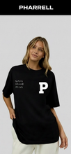 Load image into Gallery viewer, P black oversized t-shirt
