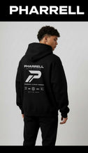 Load image into Gallery viewer, Pharrell men’s black oversized hoodie
