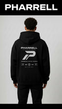 Load image into Gallery viewer, Pharrell men’s black oversized hoodie
