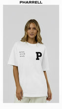 Load image into Gallery viewer, P White oversized T-shirt

