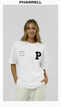 Load image into Gallery viewer, P White oversized T-shirt
