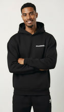 Load image into Gallery viewer, Pharrell box cut  black hoodie
