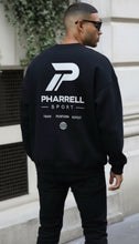 Load image into Gallery viewer, Pharrell box cut black crewneck
