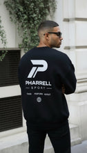 Load image into Gallery viewer, Pharrell box cut black crewneck
