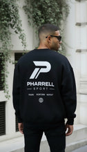 Load image into Gallery viewer, Pharrell box cut black crewneck
