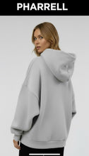 Load image into Gallery viewer, Pharrell apparel oversized light grey hoodie
