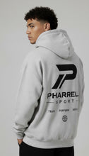 Load image into Gallery viewer, Pharrell light grey men’s oversized hoodie
