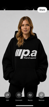 Load image into Gallery viewer, Pharrell apparel oversized black hoodie
