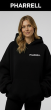 Load image into Gallery viewer, Pharrell apparel black hoodie
