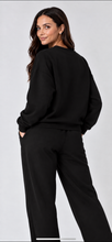 Load image into Gallery viewer, RYDER  black oversized sweater
