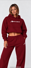 Load image into Gallery viewer, RYDER burgundy oversized hoodie
