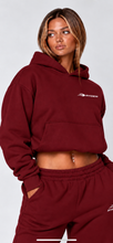 Load image into Gallery viewer, Burgundy oversized hoodie
