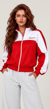 Load image into Gallery viewer, RYDER red colourblock track jacket

