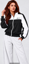 Load image into Gallery viewer, RYDER black colourblock track jacket
