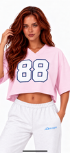 Load image into Gallery viewer, RYDER 88 rose oversized crop top
