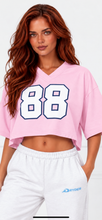 Load image into Gallery viewer, RYDER 88 rose oversized crop top
