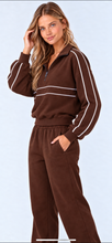 Load image into Gallery viewer, RYDER chocolate brown half zip jumper
