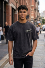 Load image into Gallery viewer, Pharrell Chilled out oversized black tshirt
