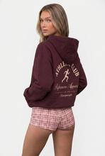 Load image into Gallery viewer, Oversized Burgundy athletic hoodie
