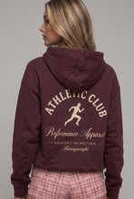 Load image into Gallery viewer, Oversized Burgundy athletic hoodie
