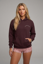 Load image into Gallery viewer, Oversized Burgundy athletic hoodie
