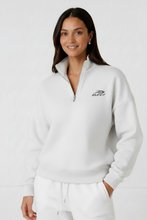 Load image into Gallery viewer, Women’s 1/4 zip Snow Marle jumper
