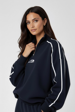 Load image into Gallery viewer, Royal blue 1/4 zip jumper
