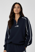 Load image into Gallery viewer, Royal blue 1/4 zip jumper
