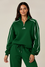 Load image into Gallery viewer, Green 1/4 zip jumper
