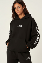 Load image into Gallery viewer, RYDER black oversized hoodies
