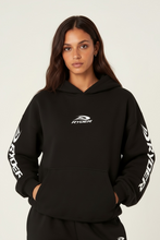 Load image into Gallery viewer, RYDER black oversized hoodies
