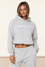 Load image into Gallery viewer, RYDER  Snow Marle box cut hoodie
